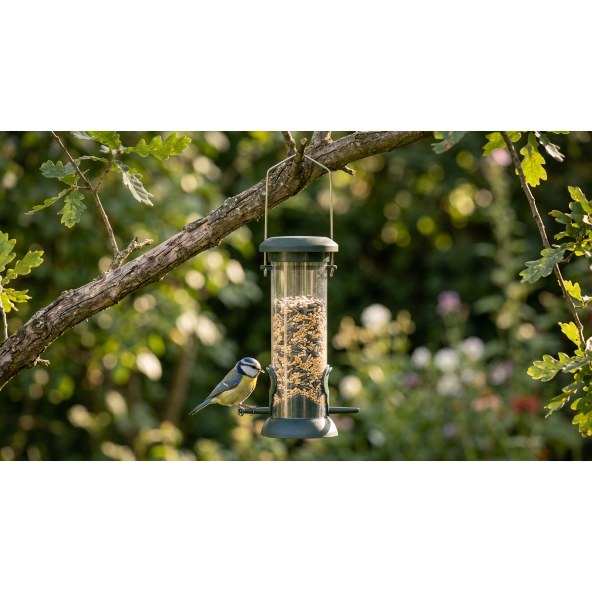 Hrănitoare pentru păsări din plastic 9 × 24 cm