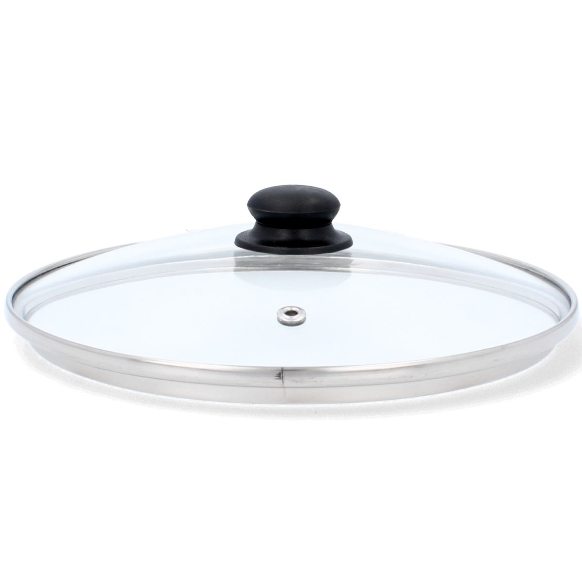 Capac din sticlă pentru oală și tigaie, 28 cm, cu orificiu de ventilare