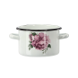 Oală emailată Bujor Laura 2 l – 16 cm, albă