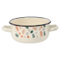 Cratiță emailată Listy cu două mânere 1,5 l – 16 cm, crem