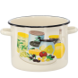 Oală emailată Măslin 5,5 l – 22 cm, crem