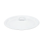 Capac emailat alb de 18 cm