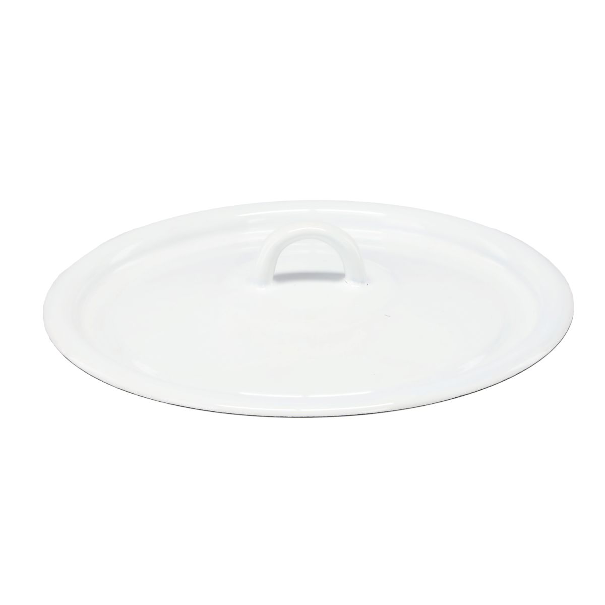 Capac emailat alb 20 cm