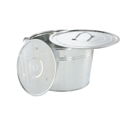 Ceaun conic zincat cu capac 25 l