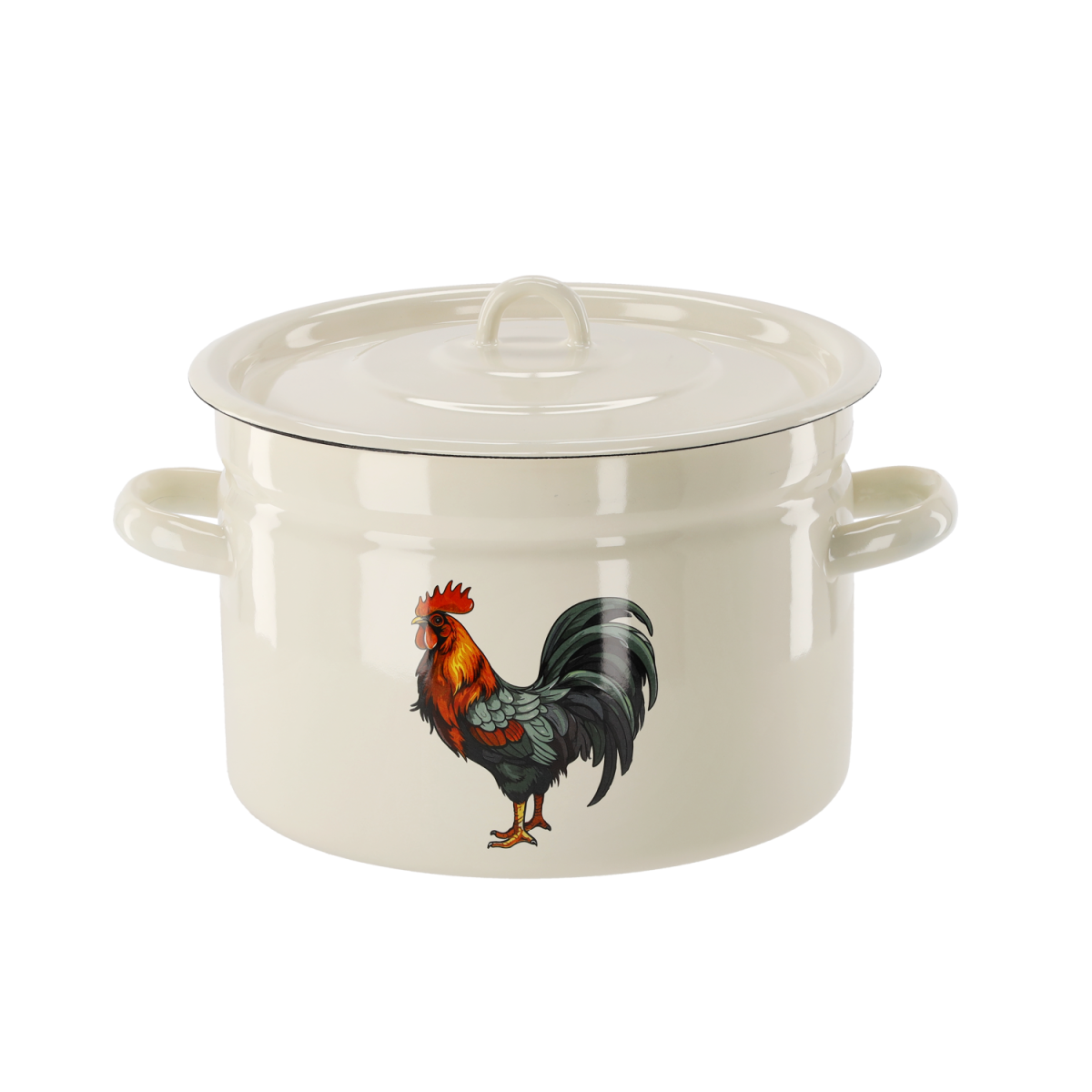 Oală emailată Kohút 9 l – 26 cm, crem