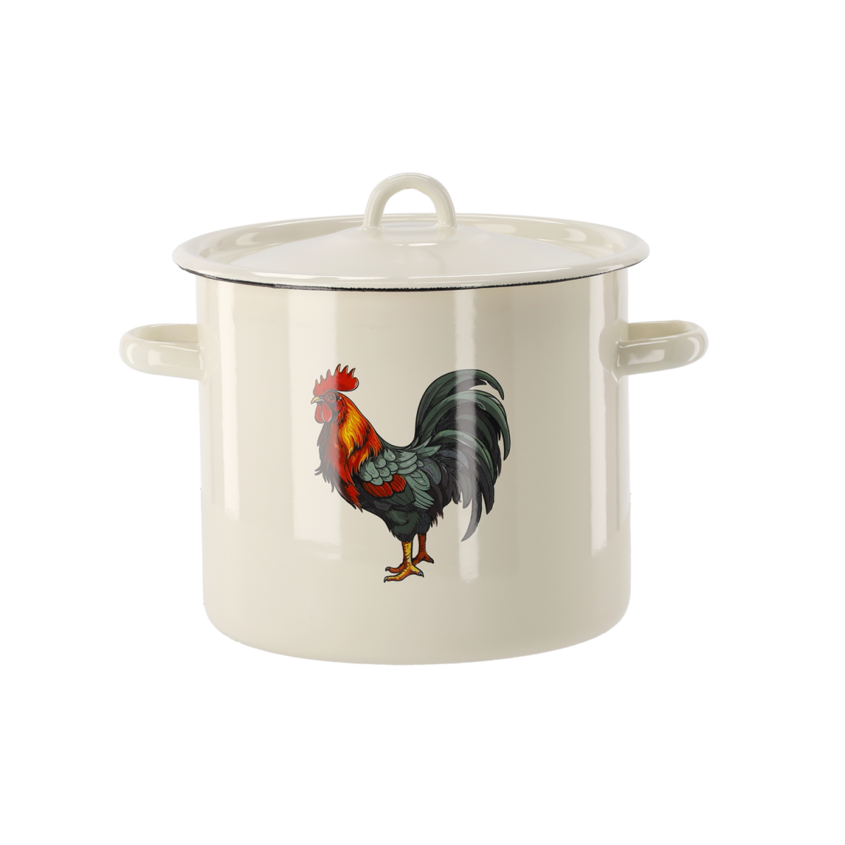 Oală emailată Kohút 7 l – 22 cm, crem
