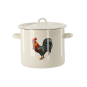 Oală emailată Kohút 7 l – 22 cm, crem