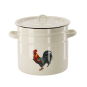 Oală emailată Kohút 12 l – 26 cm, crem