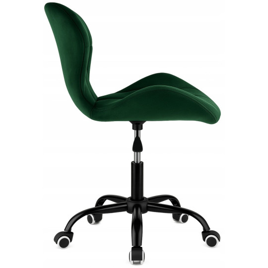 Scaune rotative din catifea, de culoare verde