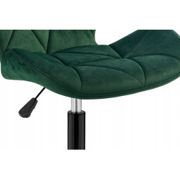Scaune rotative din catifea, de culoare verde