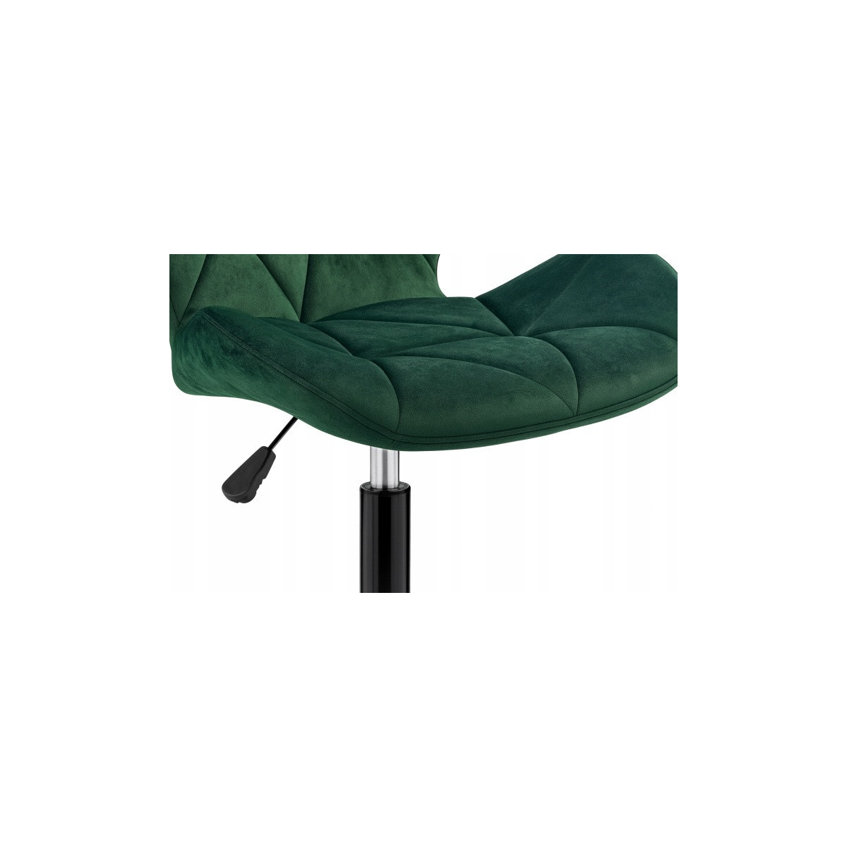 Scaune rotative din catifea, de culoare verde