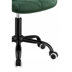 Scaune rotative din catifea, de culoare verde