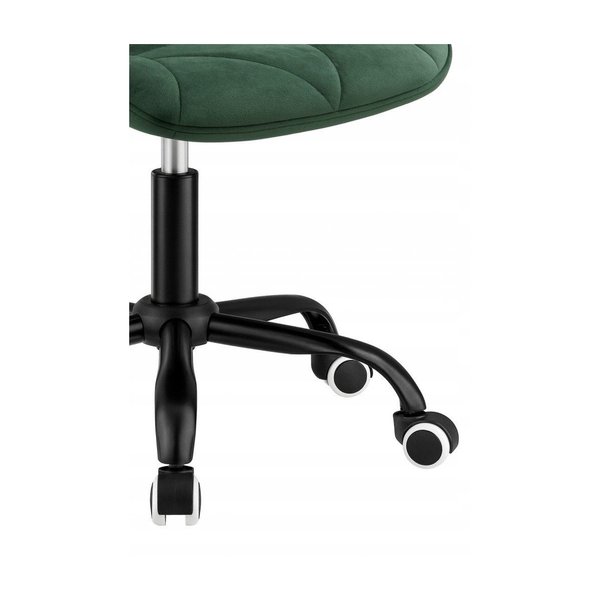 Scaune rotative din catifea, de culoare verde