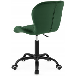 Scaune rotative din catifea, de culoare verde