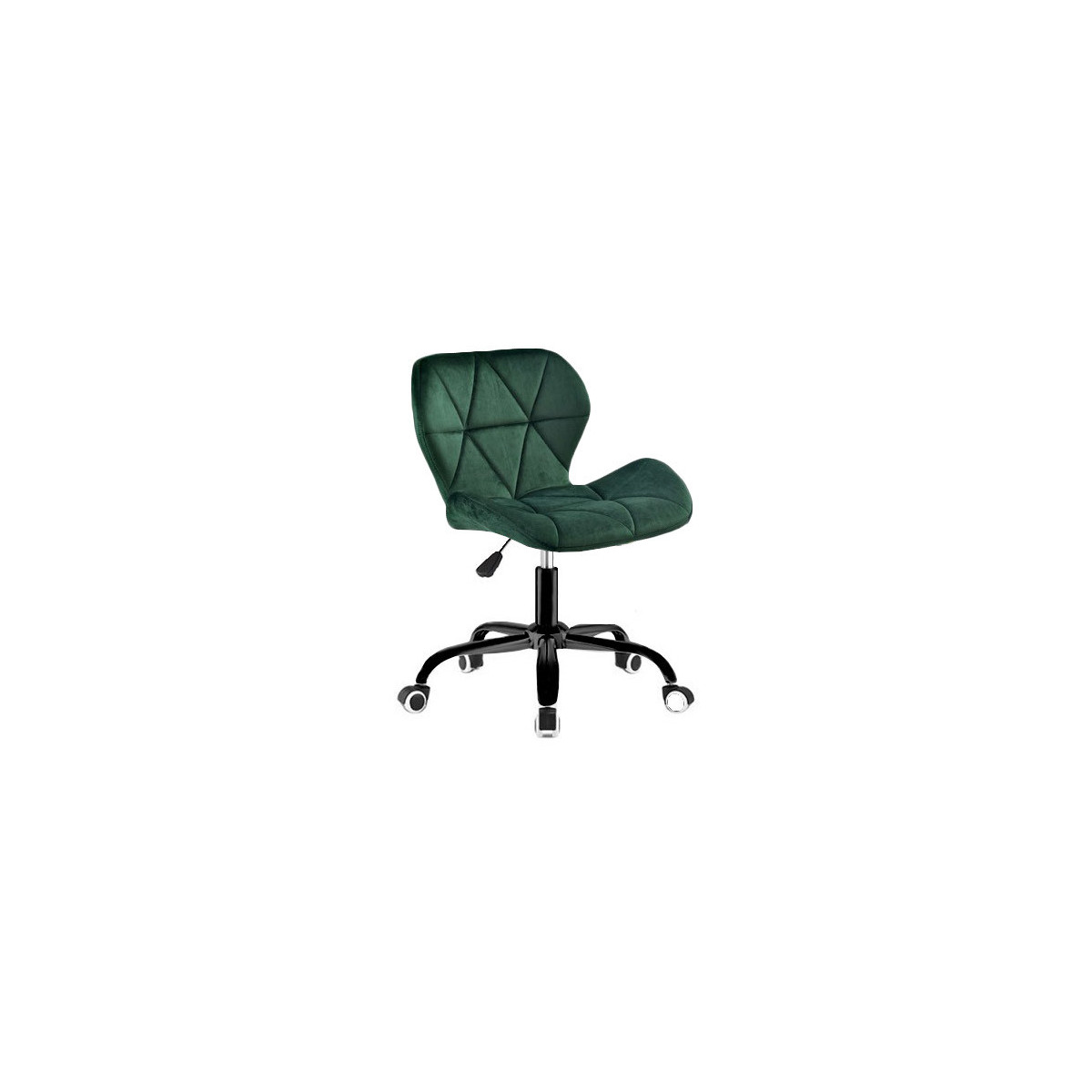 Scaune rotative din catifea, de culoare verde