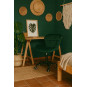 Scaune rotative din catifea, de culoare verde