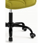 Scaun modern galben pentru birou din velvet