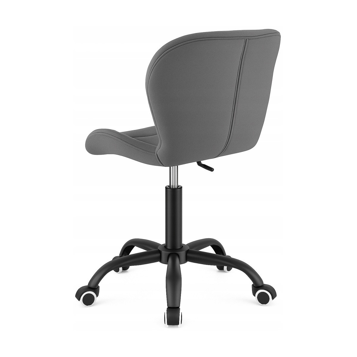 Scaun modern gri deschis pentru birou din velur