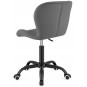 Scaun modern gri deschis pentru birou din velur