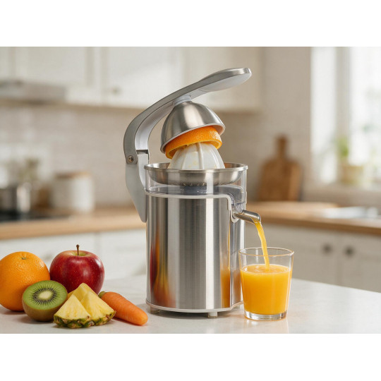 Stoarcător electric pentru citrice 280 ml – 130 W, din oțel inoxidabil