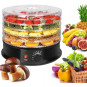 Deshidrator electric pentru alimente cu 5 niveluri și mecanism rotativ – 245 W, 32 cm