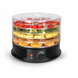 Deshidrator electric pentru alimente cu 5 niveluri și mecanism rotativ – 245 W, 32 cm