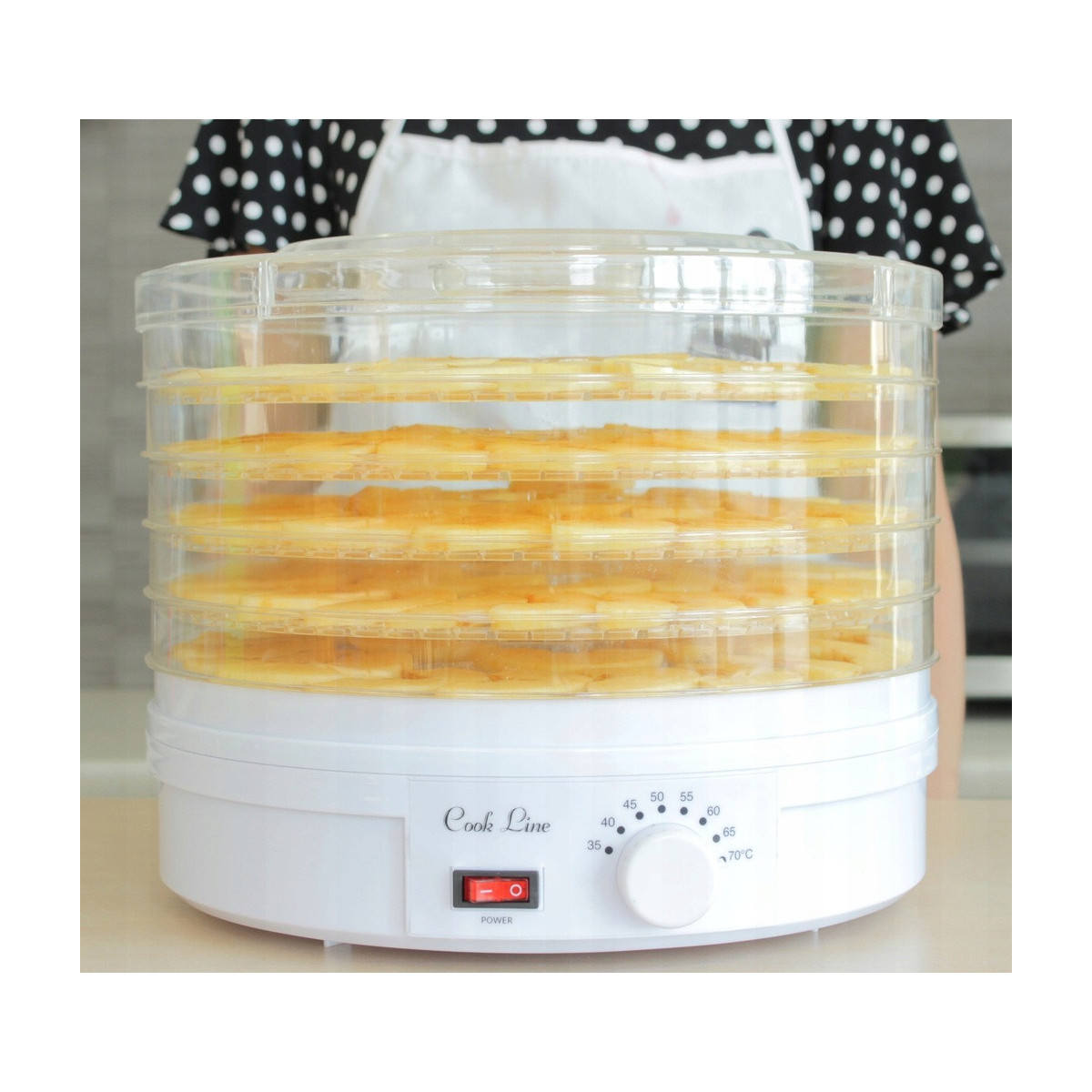 Deshidrator electric de alimente cu 5 niveluri 245 W – 32 cm