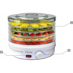 Deshidrator electric de alimente cu 5 niveluri 245 W – 32 cm