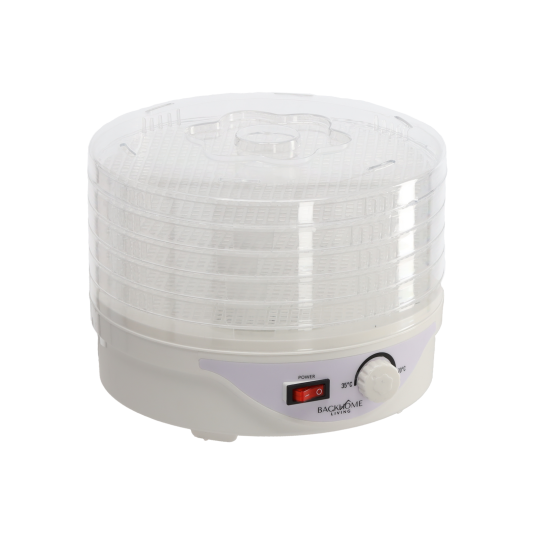 Deshidrator electric de alimente cu 5 niveluri, 250 W – 24 cm
