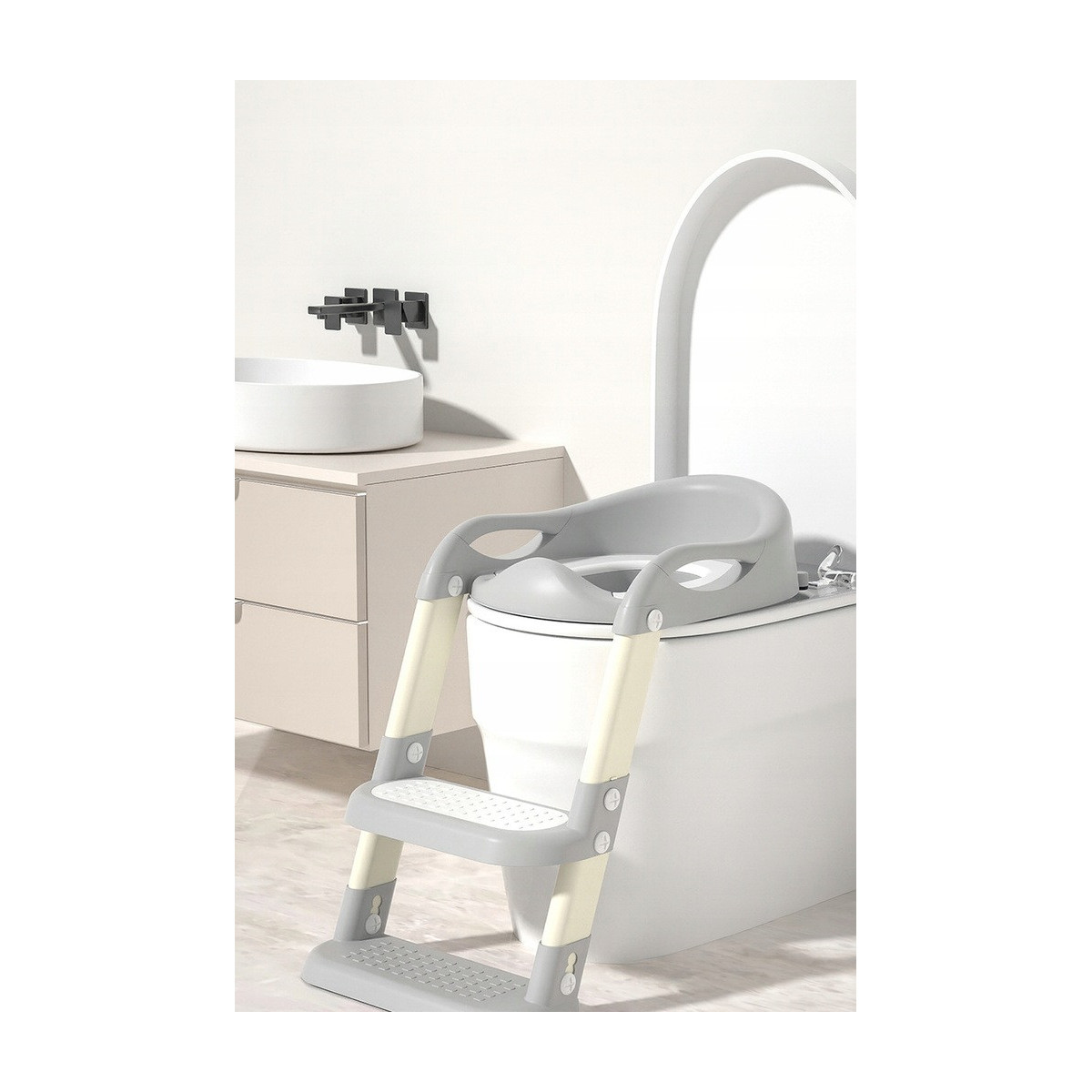 Trepte WC verzi, reglabile pe înălțime, cu adaptor pentru toaletă