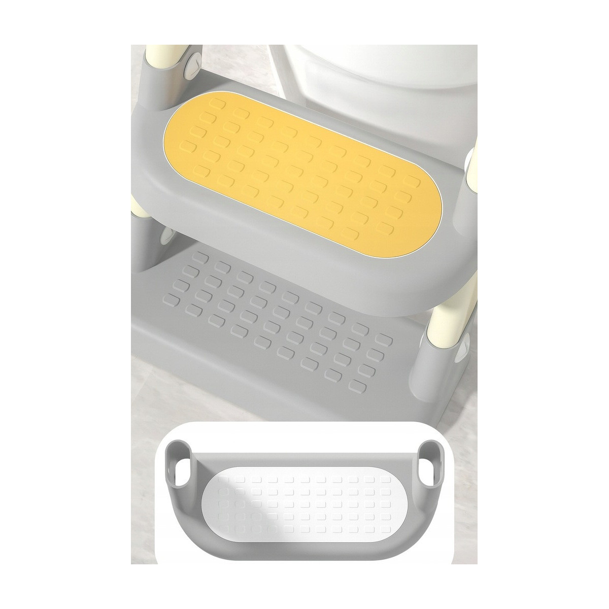 Trepte WC verzi, reglabile pe înălțime, cu adaptor pentru toaletă