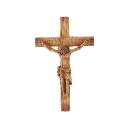 Závesný kríž s postavou Ježiša 12,5 × 3,5 × 20 cm, polyresin
