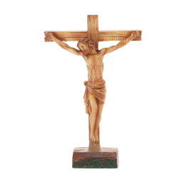 Stojaci kríž s postavou Ježiša 19 × 7,5 × 29,5 cm, polyresin