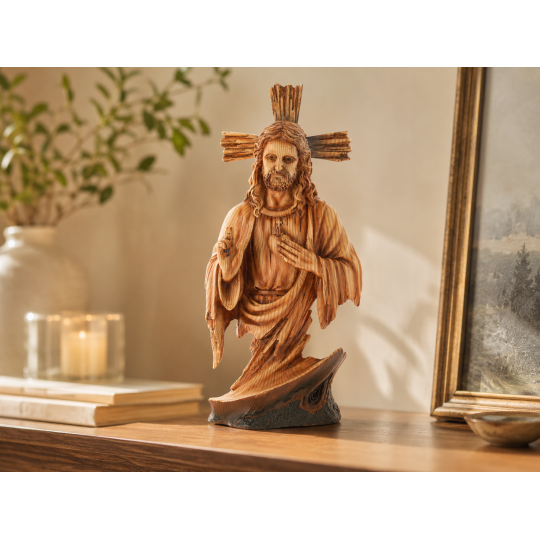 Soška Najsvätejšie Srdce Ježišovo 16 × 10,5 × 36 cm, polyresin