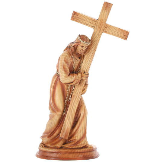 Soška Ježiš s krížom 19 × 9 × 31,5 cm, polyresin