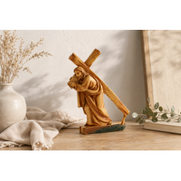 Statuetă Isus purtând crucea 23 × 7 × 28,5 cm, poliresină
