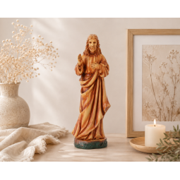 Statuetă Iisus 13,5 × 9 × 38 cm, poliresină