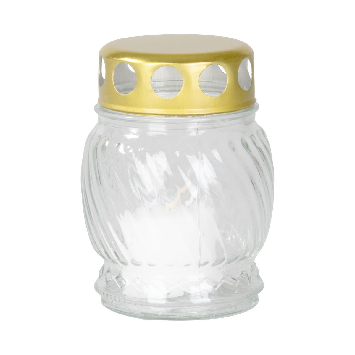 Lumânare pentru mormânt din sticlă transparentă 10 cm - pachet 20 buc.