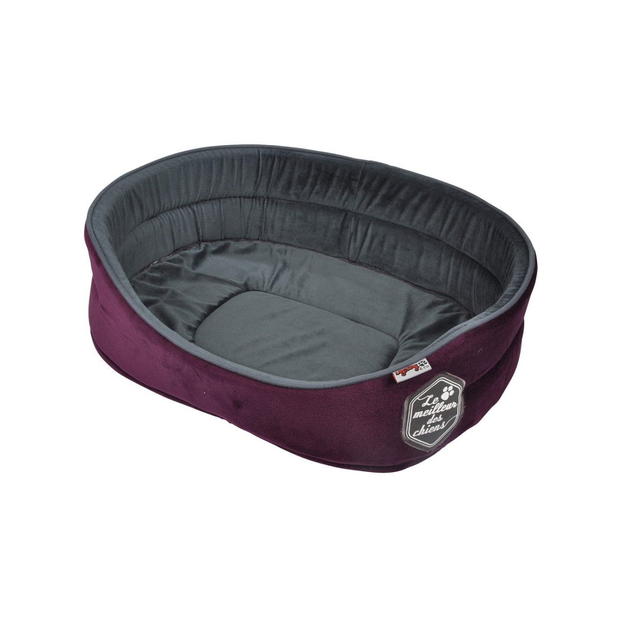 Pătuț de calitate pentru câini de culoare violetă 80x63