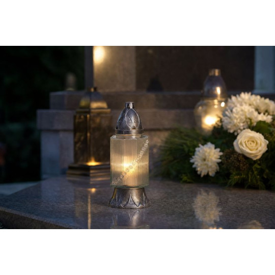 Kahanec Grave sklo dekor 25 cm, 28 h - balenie 9 ks