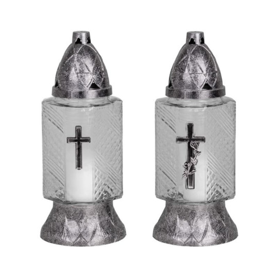 Kahanec Grave sklo Kríž 24 cm, 20 h - balenie 9 ks