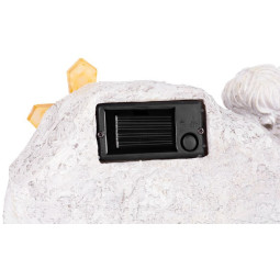 Solárna dekorácia na hrob MagicHome Anjel s krížom 20,5 × 11 × 11 cm, polyresin