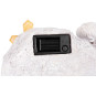 Decorațiune solară pentru mormânt MagicHome Înger cu cruce 20,5 × 11 × 11 cm, poliresină