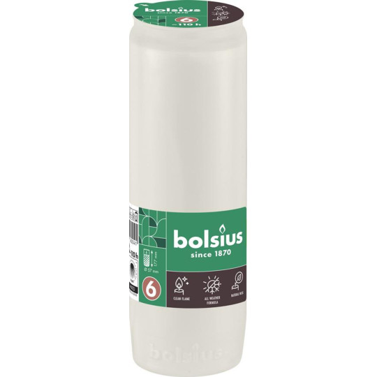 Olejová náplň do kahanca Bolsius 110 h, 342 g, 57 × 177 mm, biela - balenie 20 ks