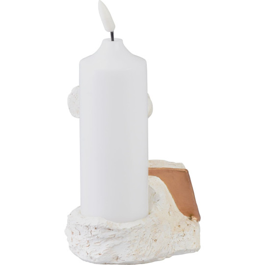 LED decorațiune pentru mormânt MagicHome Cruce cu lumânare 18 cm