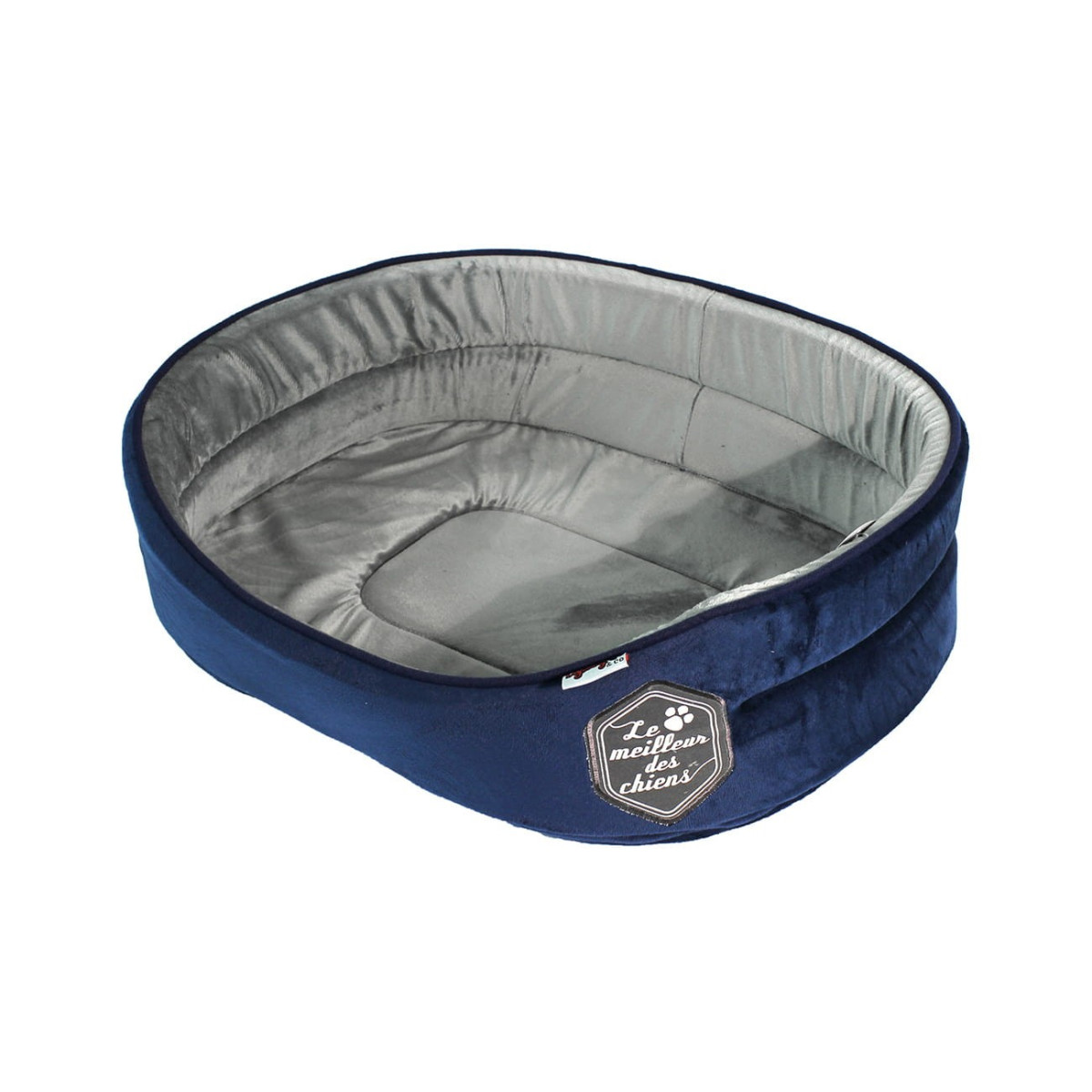 Pătul luxos pentru câini de culoare albastră 75x58