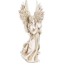 Dekorácia na hrob MagicHome Anjel so srdcom 41 cm - balenie 4 ks