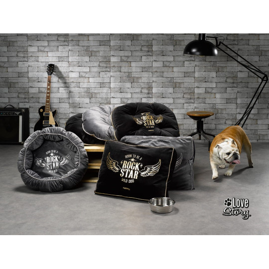 Patură confortabilă pentru câini de culoare gri 60 x 45