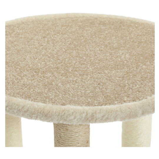 Stâlp de zgâriat pentru pisică 40 × 40 × 44 cm, bej