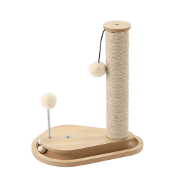 Stâlp de zgâriat pentru pisică - 35 × 23 × 40 cm, bej